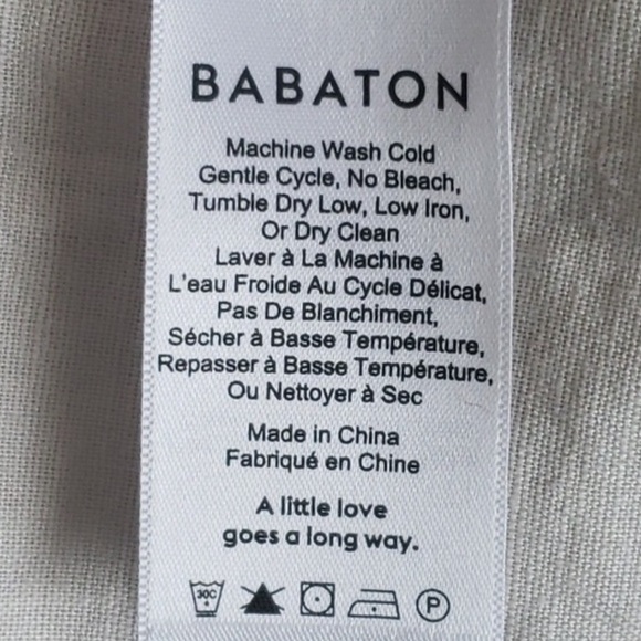 ARITZIA Babaton Wallace Wrap Dress Size S Linen Blend - Picture 3 of 10